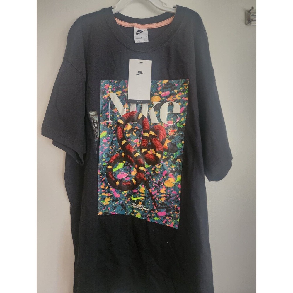 Nike Sportswear Max 90 Men's Medium Snake '90s Graphic T-Shirt Black DV0001-010